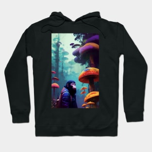 Abstract Another World Ape Hoodie